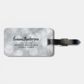 Peace Liebe & Joy Toy Truck Frohe Weihnachten Gepäckanhänger (Rückseite horizontal)