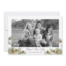 Peace Liebe Joy - Weihnachts-Fotokarte