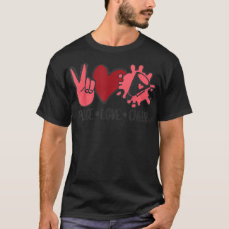 Peace Liebe jubelt Grafikgeschenk T-Shirt