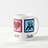 Peace Liebe Judo Kaffeetasse (VorderseiteRechts)