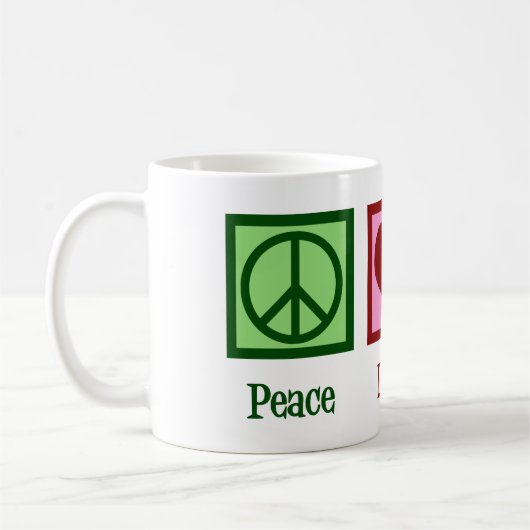 Peace Liebe Judo Kaffeetasse (Links)