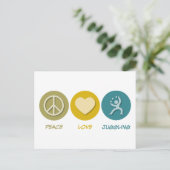 Peace Liebe Juggling Postkarte (Stehend Vorderseite)