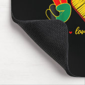 Peace Liebe Juneteenth Pride Black Girl Black Quee Mousepad (Ecke)