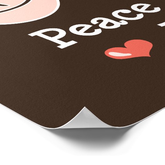 Peace Liebe Justice Poster (Ecke)