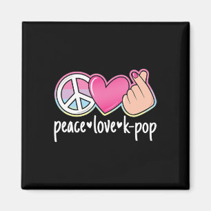 Peace Liebe K-Pop Niedlich Kpop Music Anime Lover Magnet