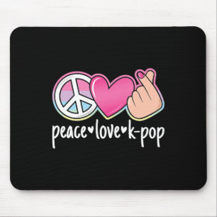 Peace Liebe K-Pop Niedlich Kpop Music Anime Lover Mousepad