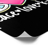 Peace Liebe K-Pop Niedlich Kpop Music Anime Lover Poster (Ecke)