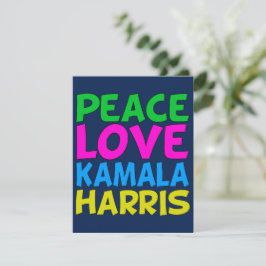 Peace Liebe Kamala Harris Card