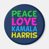 Peace Liebe Kamala Harris Magnet (Vorne)