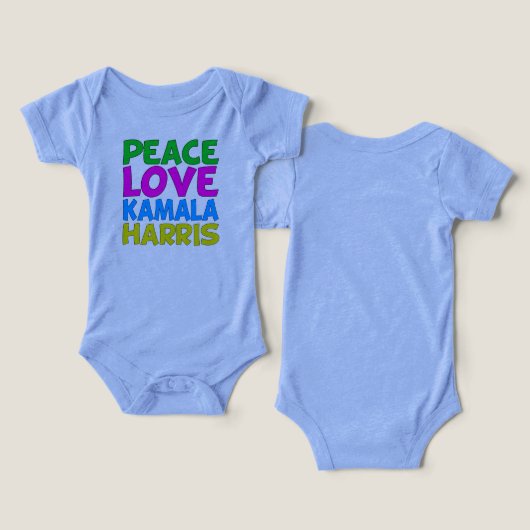 Peace Liebe Kamala Harris Niedlich (Design Vorderseite & Rückseite)