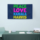 Peace Liebe Kamala Harris Niedlich Blue Banner (Messeveranstaltung)