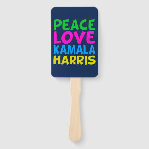 Peace Liebe Kamala Harris Niedlich Blue Fächer