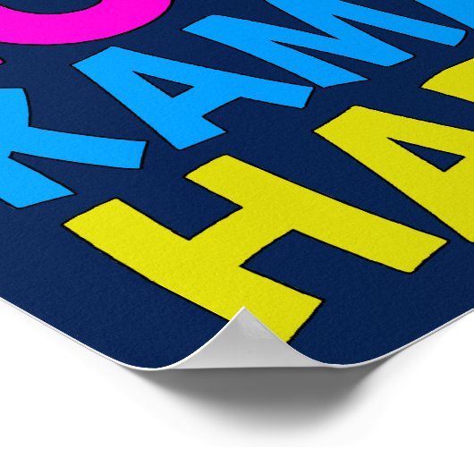 Peace Liebe Kamala Harris Niedlich Blue Poster (Ecke)