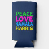 Peace Liebe Kamala Harris Niedlich Blue Selters Dosenkühler (Rückseite)