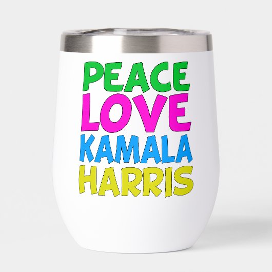 Peace Liebe Kamala Harris Niedliche Wahl (Rückseite)