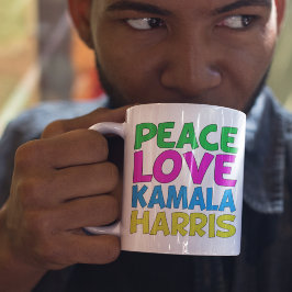 Peace Liebe Kamala Harris Niedliche Wahl Kaffeetasse