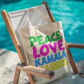 Peace Liebe Kamala Harris Tragetasche