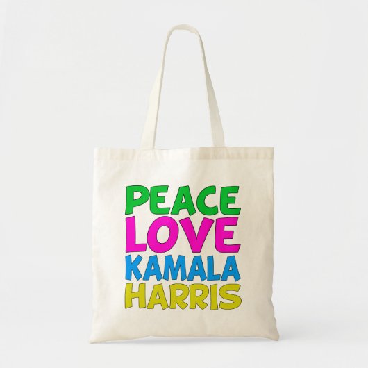 Peace Liebe Kamala Harris Tragetasche (Vorne)