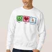 Peace Liebe Kangaroo Sweatshirt (Vorderseite)