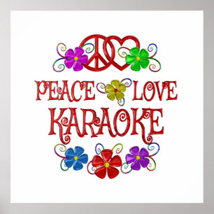 Peace Liebe Karaoke Poster