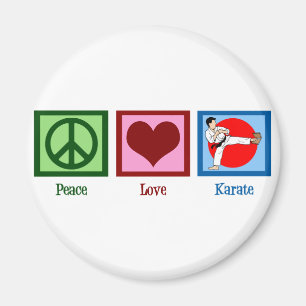 Peace Liebe Karate Magnet