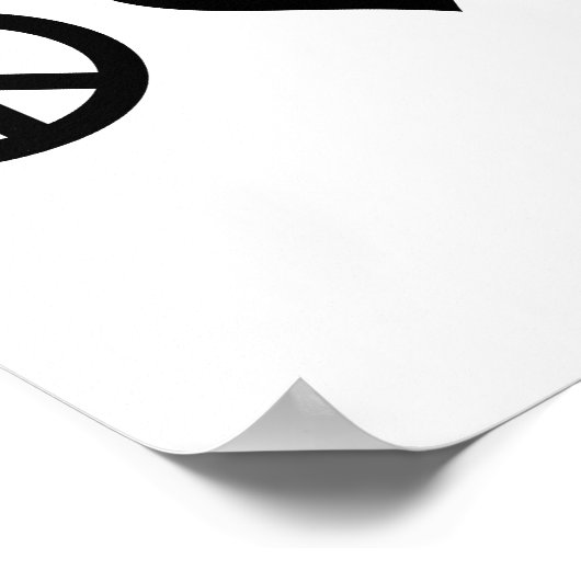 Peace Liebe Karate Poster (Ecke)