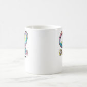 Peace Liebe Kindergarten Gefärbte Krawatte am erst Kaffeetasse (Mittel)