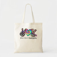 Peace Liebe Kindergarten Lehrerin Student Kinderte