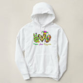 Peace Liebe King Cake Mardi Gras Men Women Kids Hoodie (Design vorne)