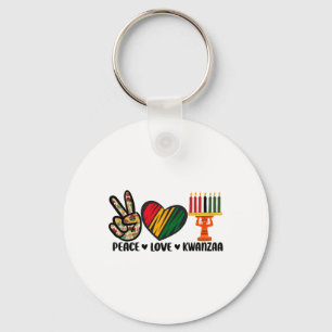 Peace Liebe Kwanzaa American Heritage Happy Schlüsselanhänger