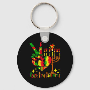 Peace Liebe Kwanzaa American Heritage Happy Schlüsselanhänger