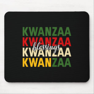 Peace Liebe Kwanzaa Segen Weihnachts-Afrikanisches Mousepad