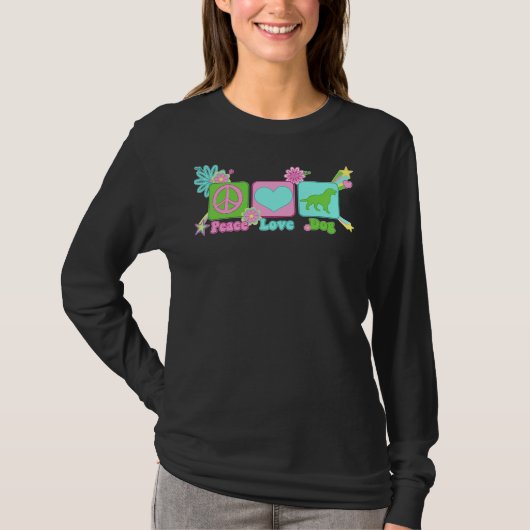 Peace Liebe Labrador Retriever T-Shirt (Vorderseite)
