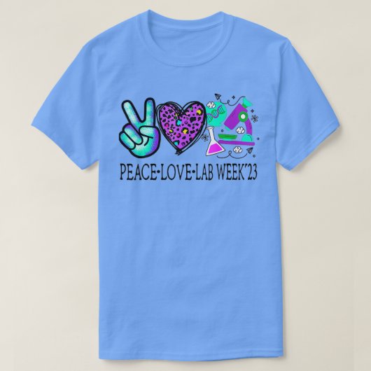 Peace Liebe Labrador Week 2023 Medical Laboratory T-Shirt (Design vorne)