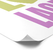 Peace Liebe Lacrosse Poster (Ecke)