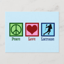 Peace Liebe Lacrosse Postkarte