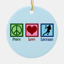 Peace Liebe Lacrosse Weihnachten