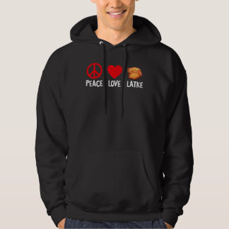 Peace Liebe Latke Funny Hannukah Jüdische Nahrung Hoodie