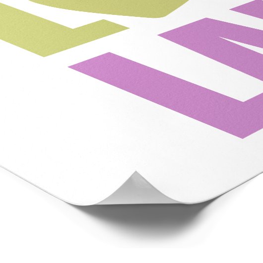 Peace Liebe Laugh Poster (Ecke)