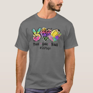Peace Liebe lehrt Gefärbte Krawatte SLP-Lebenslehr T-Shirt