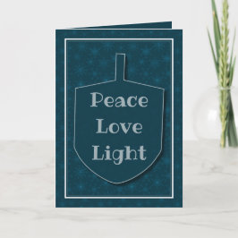 Peace Liebe Light Star Snowflakes Feiertagskarte