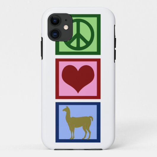 Peace Liebe Llamas Case-Mate iPhone Hülle (Rückseite)