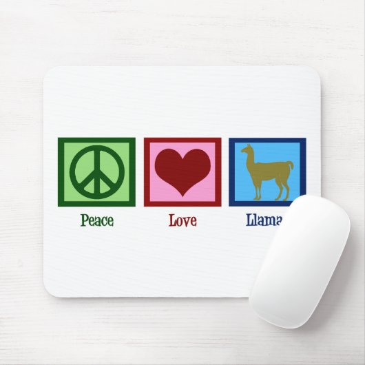 Peace Liebe Llamas Mousepad (Mit Mouse)