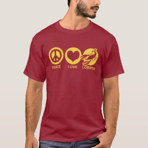 Peace Liebe Lobster T-Shirt