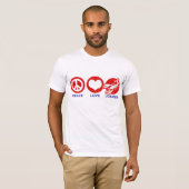 Peace Liebe Lobster T-Shirt (Vorne ganz)