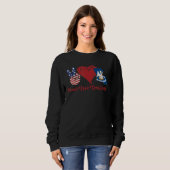 Peace Liebe Louisiana Sweatshirt (Vorne ganz)