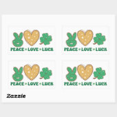 Peace Liebe Luck Stickers (Blatt)