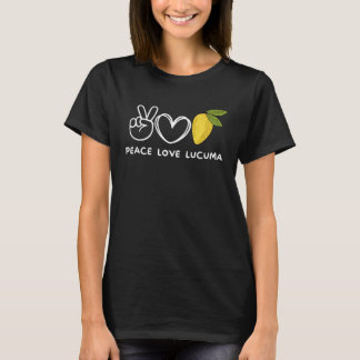Peace Liebe Lucuma Retro Lucuma Fruchtsaft T-Shirt