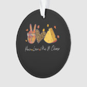Peace Liebe Mac N Chef Halloween Erntedank Ornament (Vorderseite)