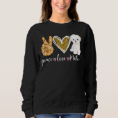 Peace Liebe Maltese Dog Fun Maltese Lover Dog Vate Sweatshirt (Vorderseite)